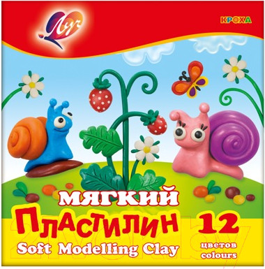 Изображение товара Пластилин восковой ЛУЧ Кроха / 23С 1484-08 (12цв)