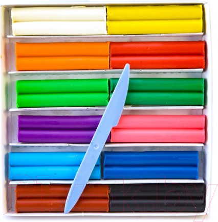 Изображение товара Пластилин восковой ЛУЧ Фантазия / 25С 1523-08 (12цв)