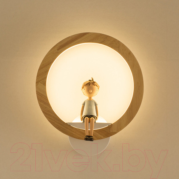 Изображение товара Бра Home Light Астерия C052-1 (дерево/белый)