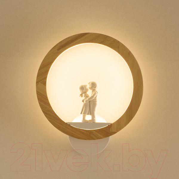 Изображение товара Бра Home Light Астерия C052-7 (дерево/белый)