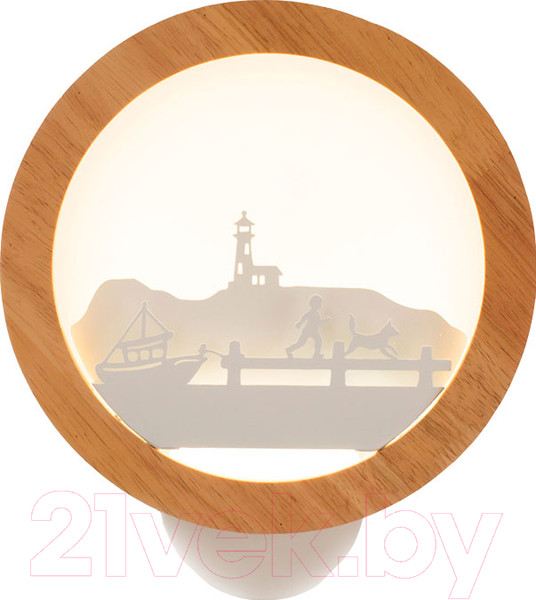 Изображение товара Бра Home Light Астерия C053-2 (дерево/белый)