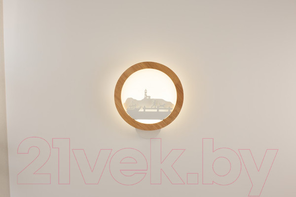 Изображение товара Бра Home Light Астерия C053-2 (дерево/белый)