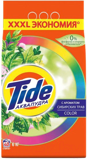 Изображение товара Стиральный порошок Tide Color сибирские травы (6кг)