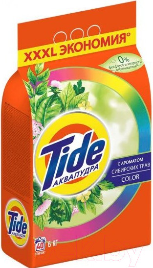 Изображение товара Стиральный порошок Tide Color сибирские травы (6кг)