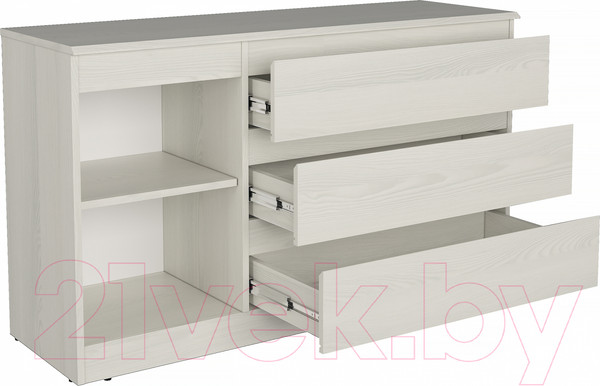 Изображение товара Тумба Евва Турин ТР-1D3S/YA-S (ясень снежный)