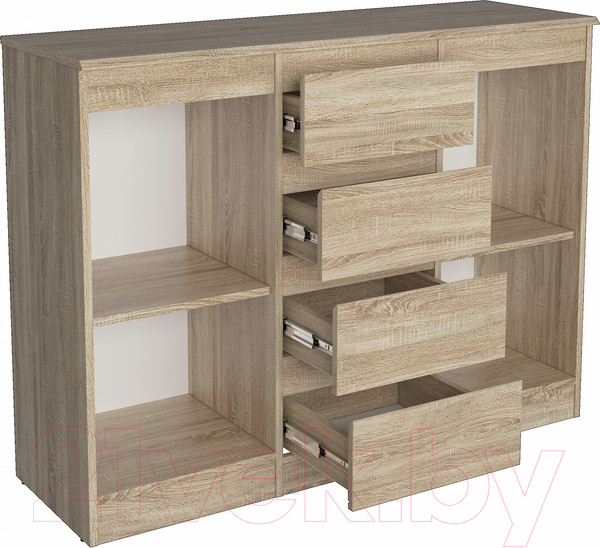 Изображение товара Тумба Евва Турин ТР-2D4S/S (дуб сонома)