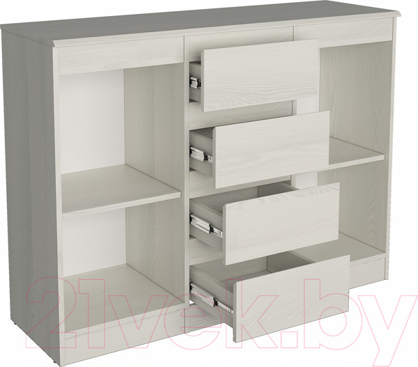 Изображение товара Тумба Евва Турин ТР-2D4S/YA-S (ясень снежный)