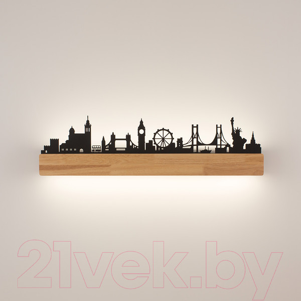 Изображение товара Бра Home Light Астерия C181-2-B (дерево/черный)