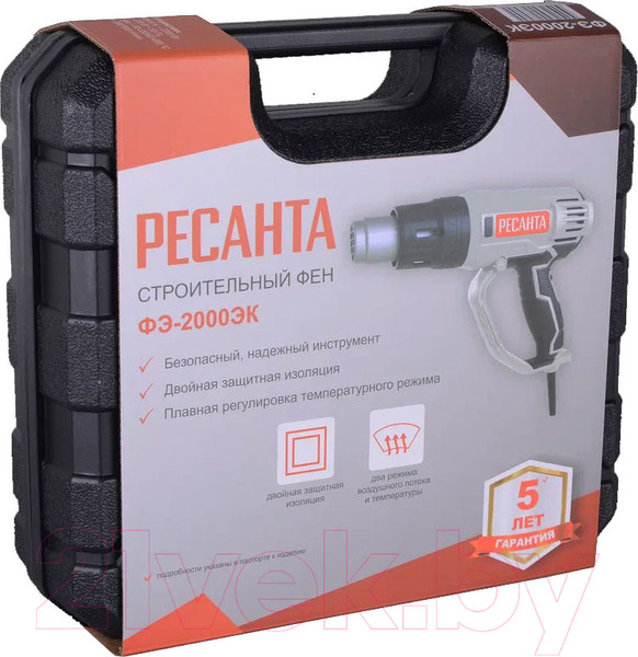 Изображение товара Строительный фен Ресанта ФЭ-2000ЭК (75/2/2)