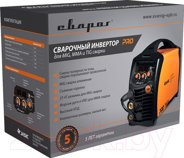Изображение товара Инвертор сварочный Сварог Pro MIG 200 Synergy N229 (91097)
