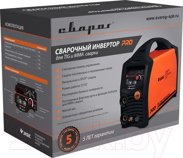 Изображение товара Инвертор сварочный Сварог Pro TIG 200 P DSP AC/DC E201 (92681)