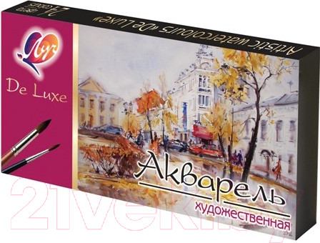 Изображение товара Акварельные краски ЛУЧ Люкс / 14С 1039-08 (24цв)