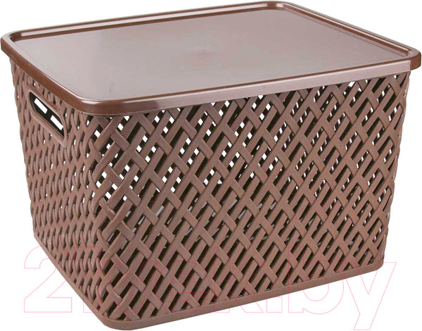 Изображение товара Корзина Альтернатива Плетенка / М3553 (коричневый)