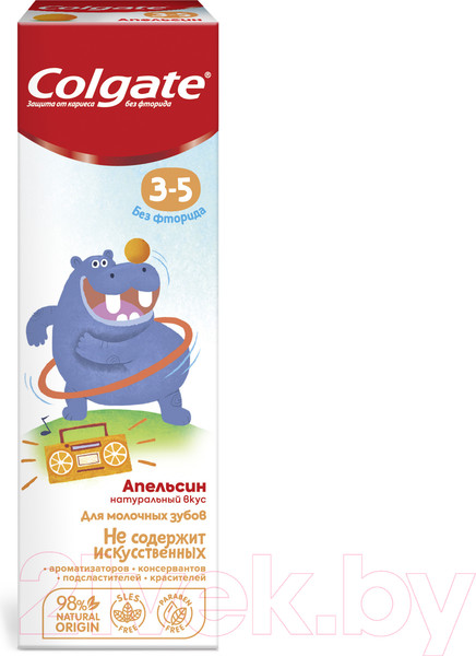 Изображение товара Зубная паста Colgate Для детей 3-5 лет. Нежная мята без фторида (60мл)