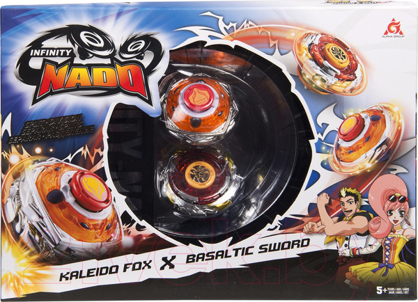 Изображение товара Игровой набор Infinity Nado Два волчка Сплит Fox & Sword / 36062