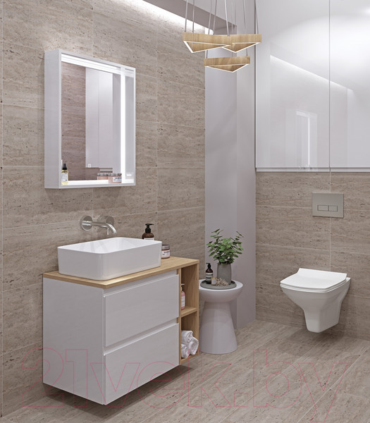 Изображение товара Столешница для тумбы в ванную Cersanit Moduo 140 / SB-BL-MOD140