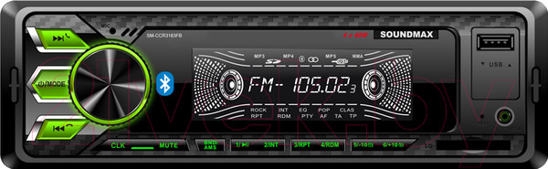 Изображение товара Бездисковая автомагнитола SoundMax SM-CCR3183FB (черный)
