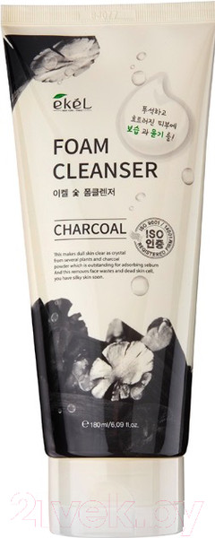Изображение товара Пенка для умывания Ekel Charcoal Foam Cleanser с древесным углем (180мл)