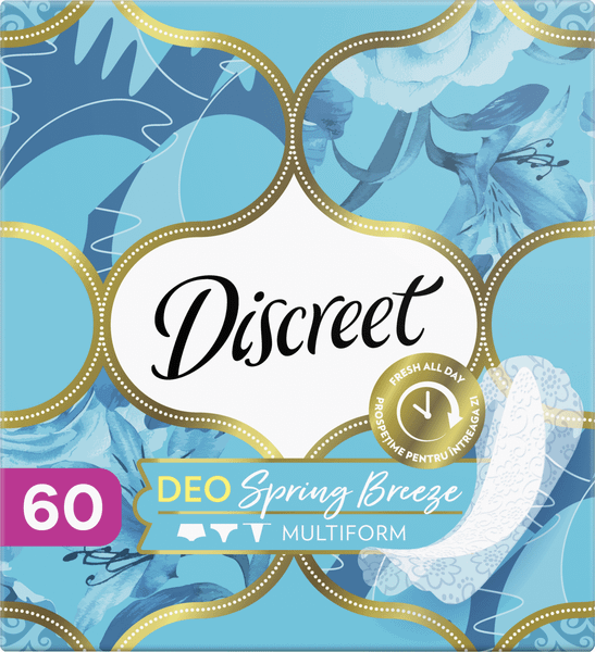 Изображение товара Прокладки ежедневные Discreet Spring Breeze Multiform Trio (60шт)