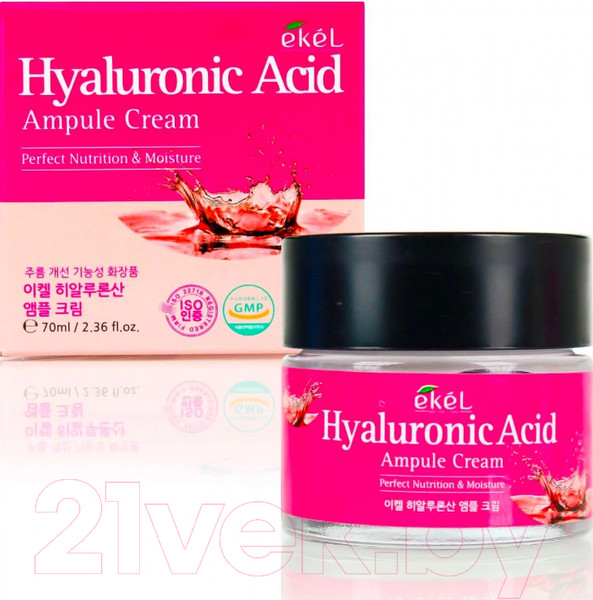 Изображение товара Крем для лица Ekel Ампульный с гиалуроновой кислотой (70мл)