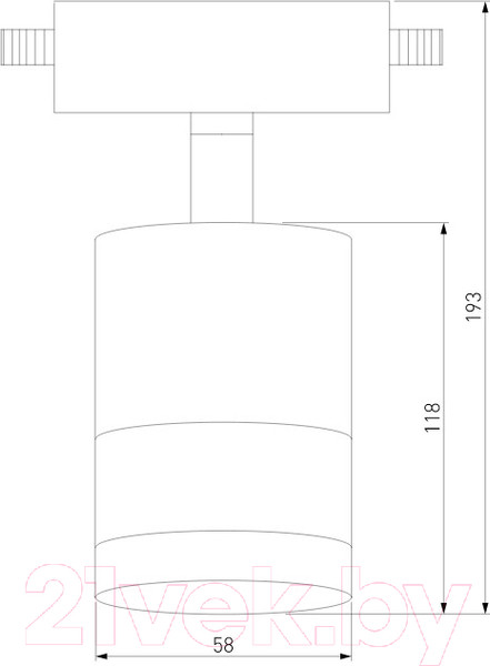 Изображение товара Трековый светильник Elektrostandard Avantag LTB27 6W 4200K (белый матовый/хром)