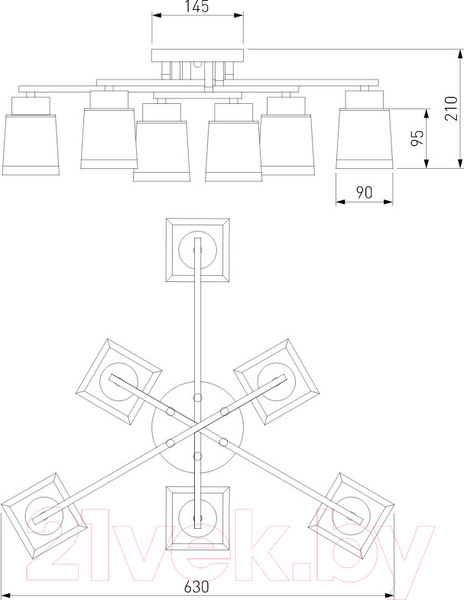 Изображение товара Люстра Евросвет Delfi 30162/6 (хром)