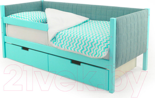 Изображение товара Кровать-тахта детская Бельмарко Svogen / 738 (мятный)