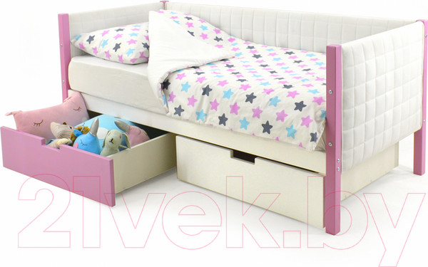 Изображение товара Кровать-тахта детская Бельмарко Svogen / 745 (лавандовый/белый)