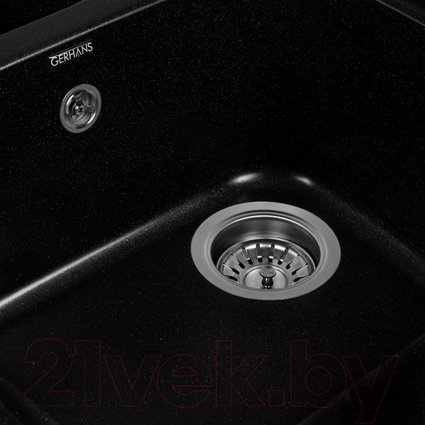 Изображение товара Мойка кухонная Gerhans E02 (оникс)