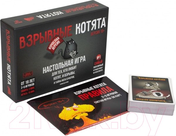Изображение товара Настольная игра Мир Хобби Взрывные котята 18+ / 915187