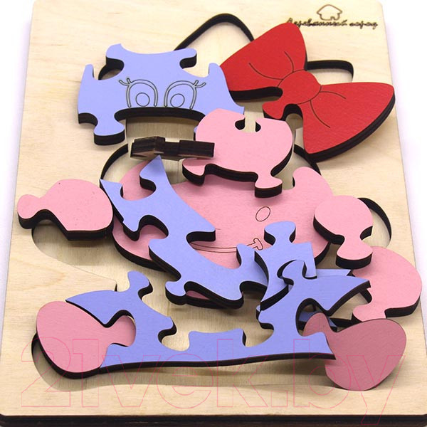 Изображение товара Пазл Деревянный город Корова / П031-ANT