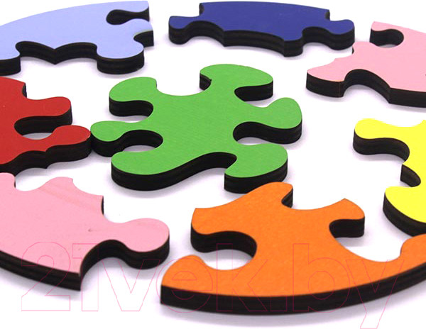 Изображение товара Пазл Деревянный город Круг / П039-ANT