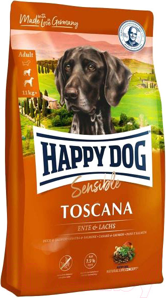 Изображение товара Сухой корм для собак Happy Dog Supreme Sensible Toscana / 03542 (12.5кг)