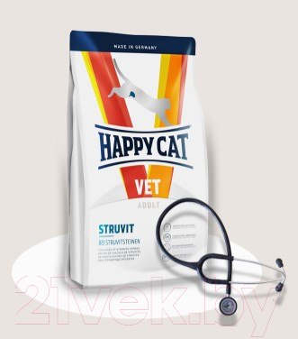 Изображение товара Сухой корм для кошек Happy Cat Vet Struvit Adult 30/15 (4кг)