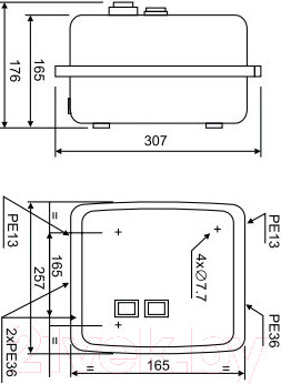 Изображение товара Контактор КС КМО-48062 IP-54 80А 220В / 87309