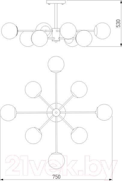 Изображение товара Люстра Евросвет 30166/8 (хром)