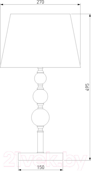 Изображение товара Прикроватная лампа Евросвет 01071/1 (хром)