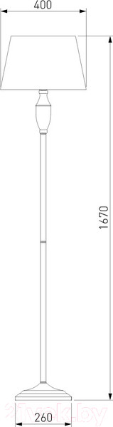 Изображение товара Торшер Евросвет 01081/1 (белый с золотом)