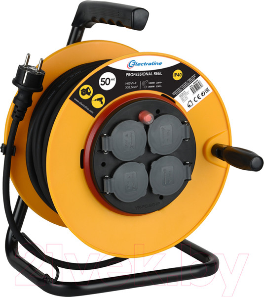 Изображение товара Удлинитель на катушке Electraline 49039 (50м)