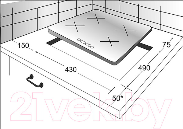 Изображение товара Комплект встраиваемой техники Exiteq EXO-302 + EXH-202