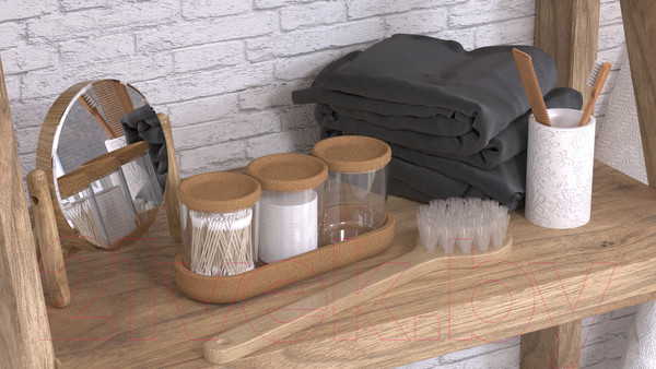 Изображение товара Набор аксессуаров для ванной Berossi Korely АС 69000000 (прозрачный)