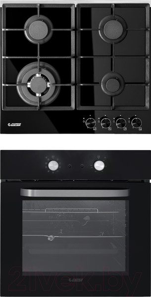Изображение товара Комплект встраиваемой техники Exiteq EXO-303 + PFH640STGB-E/B