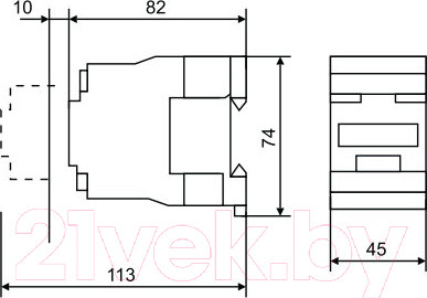 Изображение товара Контактор КС КМ-10911 9А 1НЗ 110В / 86202