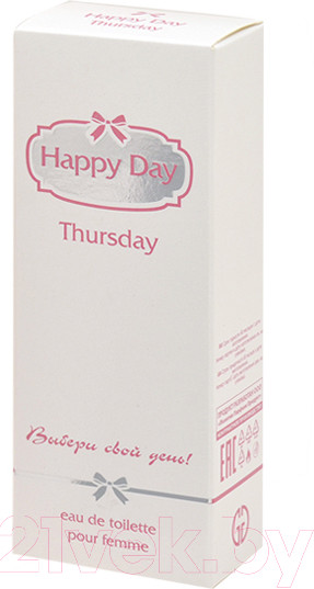 Изображение товара Туалетная вода Positive Parfum Happy Day Thursday (55мл)