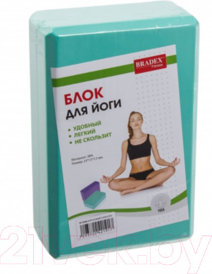 Изображение товара Блок для йоги Bradex SF 0408 (бирюзовый)