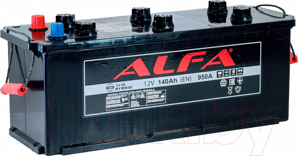 Изображение товара Автомобильный аккумулятор ALFA battery Евро L (140 А/ч)