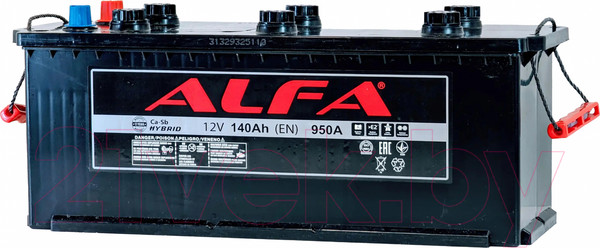 Изображение товара Автомобильный аккумулятор ALFA battery Евро L (140 А/ч)