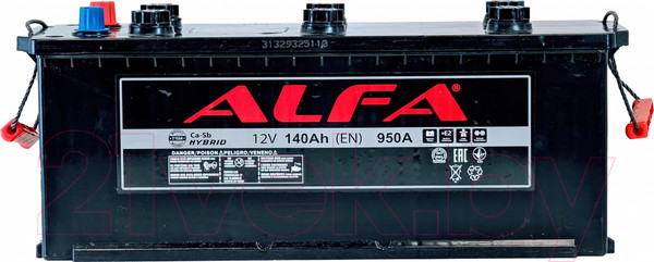 Изображение товара Автомобильный аккумулятор ALFA battery Евро L (140 А/ч)