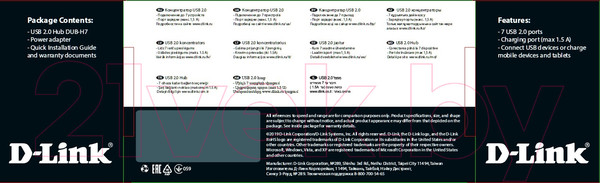 Изображение товара USB-хаб D-Link DUB-H7/E1A