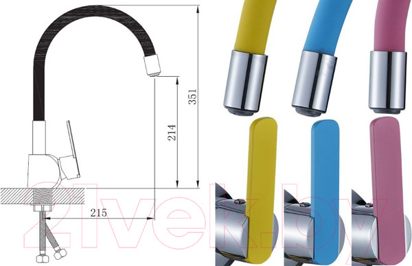 Изображение товара Смеситель Potato P58238-6